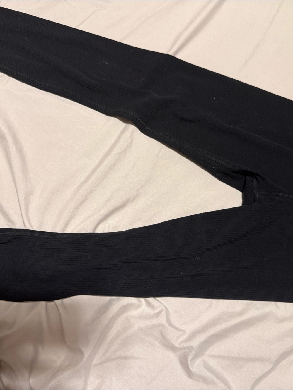 Alo Black Ribbed Leggings